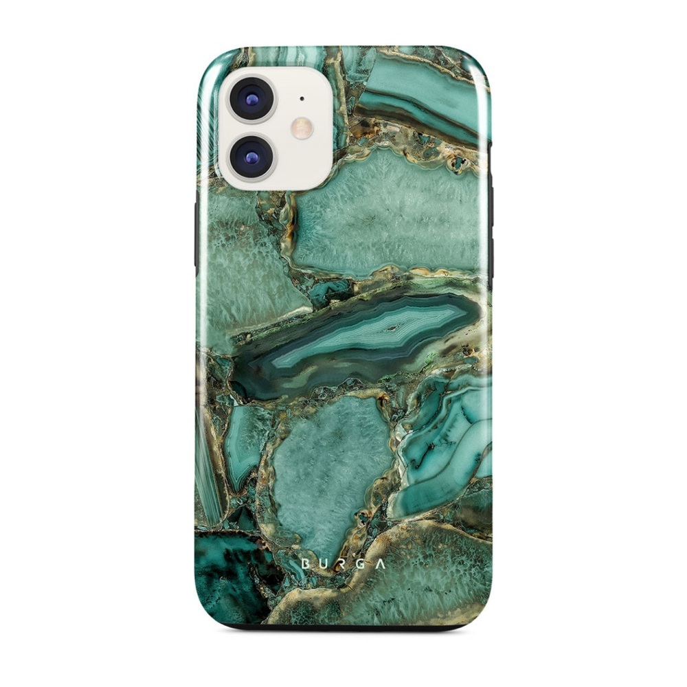 BURGA Emerald Green Agate Marble Phone Case